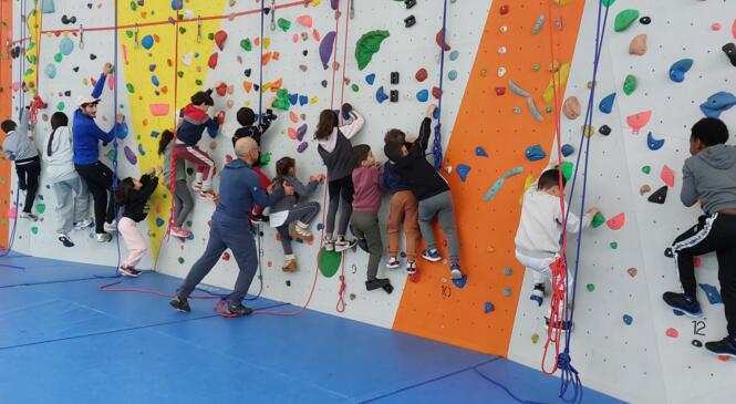 Animation escalade avec le Centre d'Animation du quartier St Jean de Villeurbanne du 23/02/2024 image article