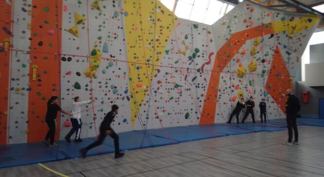 Escalade avec le Centre d'Animation St Jean image article