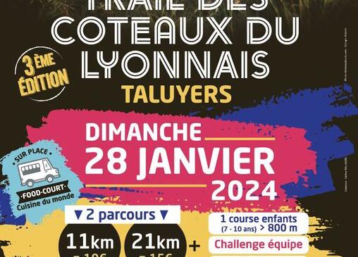 Ensemble sur le Trail Des Coteaux du Lyonnais - 28 jan. 2024 image article