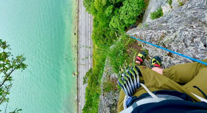 Evasion verticale au lac du Bourget image article