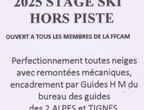 STAGES DE SKI HORS PISTES : 05 LA GRAVE 6-9/03/24 et TIGNES 9-14/03/24 par CAF Avignon image article