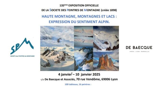 Salon des Peintres de Montagne - 4 au 10 janvier 2025 - De Baecque 70 rue Vendome Lyon 6 image article