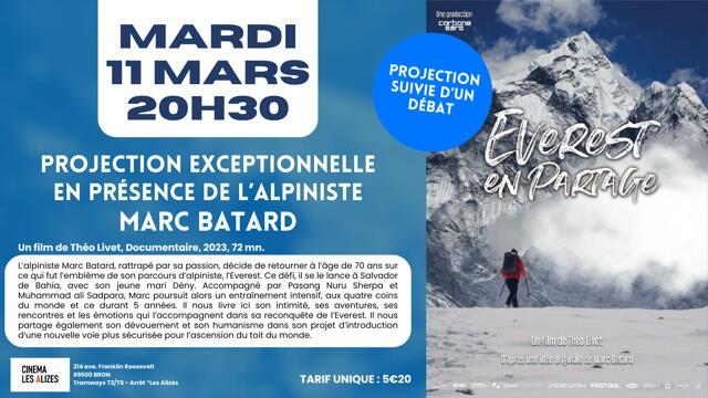 Conférence et Film L'Everest en partage avec Marc Batard image article