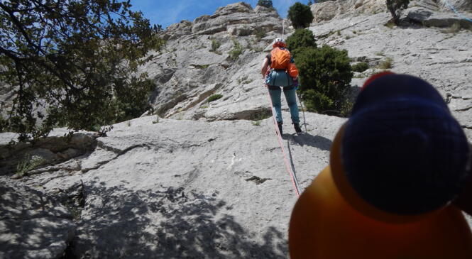 RETOUR ESCALADE CYCLE INIT 4 WE/ LES DENTELLES image article