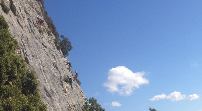 BELLES ESCALADES A SAOU ET AU ROCHER DES AURES image article