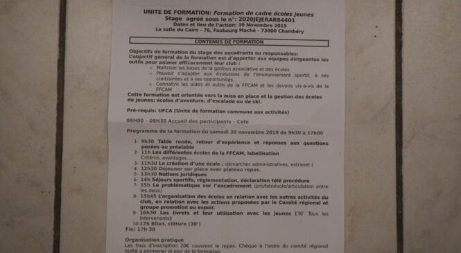 FORMATION DE CADRE ECOLES JEUNES image article