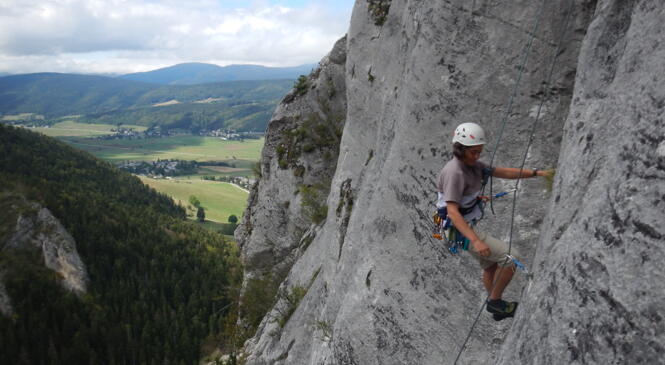 RETOUR ESCALADE LANS EN VERCORS image article