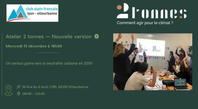 Nouvelle date " Atelier 2 tonnes" image article