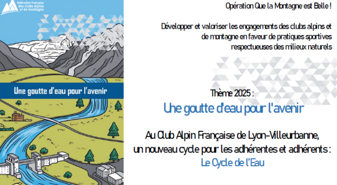 Que la montagne est belle - Edition 2025 Une goutte d’eau pour l’avenir image article